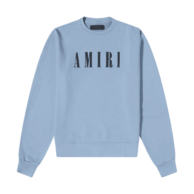 Amiri Core Logo Crewneck Dusty Blue
