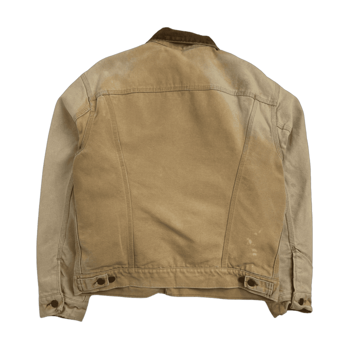 (S) Vintage Carhartt Fleece Lined Button Up Jacket Beige | Vitnage Clothing Store Canada