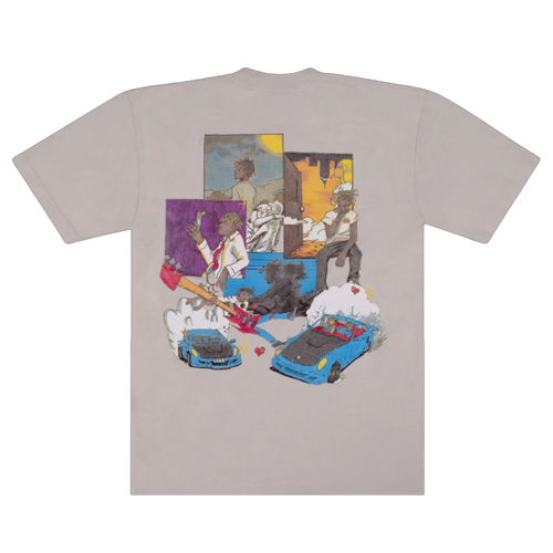 Revenge Juicewrld Burnout Tee Cement | Vintage Clothing Store Canada