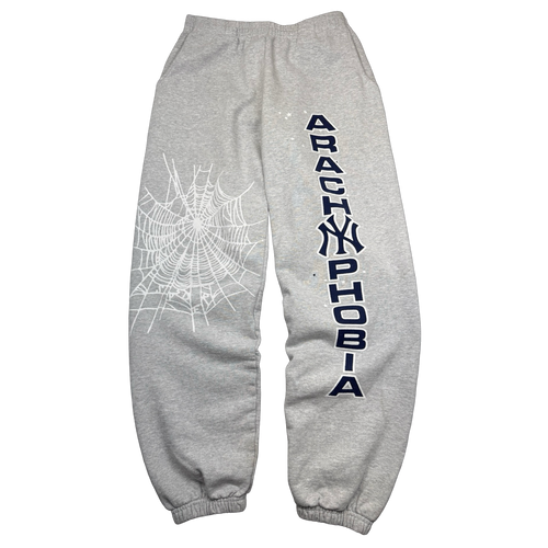 Sp5der Arach NY Phobia Sweatpants Ash Grey (USED) | Vintage Clothing Store Canada