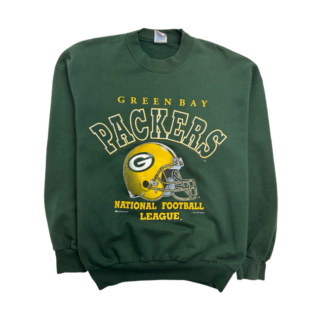 Vintage 90s NFL Green Bay Packers Sweatshirt Green