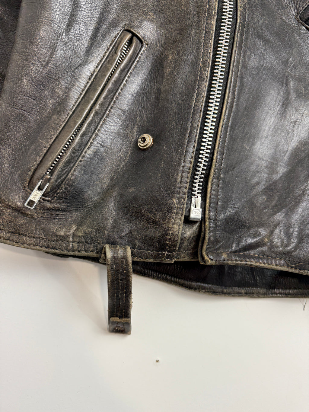 Vintage Harley Davidson Biker Leather Jacket