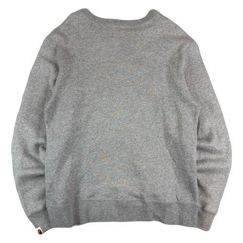 BAPE Apesta Film Star Sweatshirt Grey (USED) | Vintage Clothing Store Canada