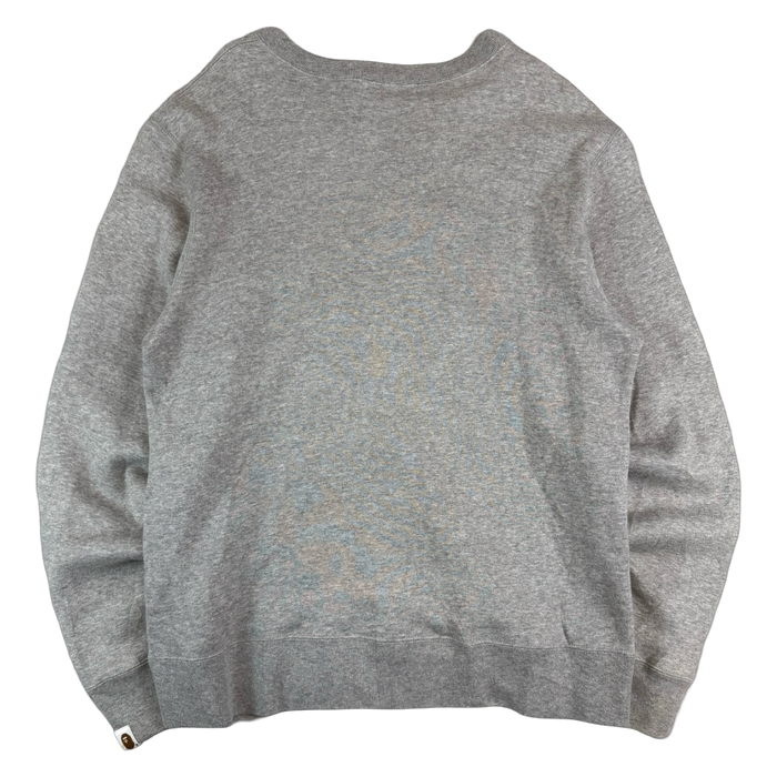 BAPE Apesta Film Star Sweatshirt Grey (USED) | Vitnage Clothing Store Canada