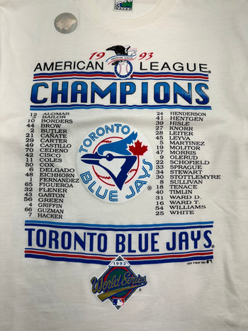 (L) Vintage '93 Championship Toronto Blue Jays Tee White