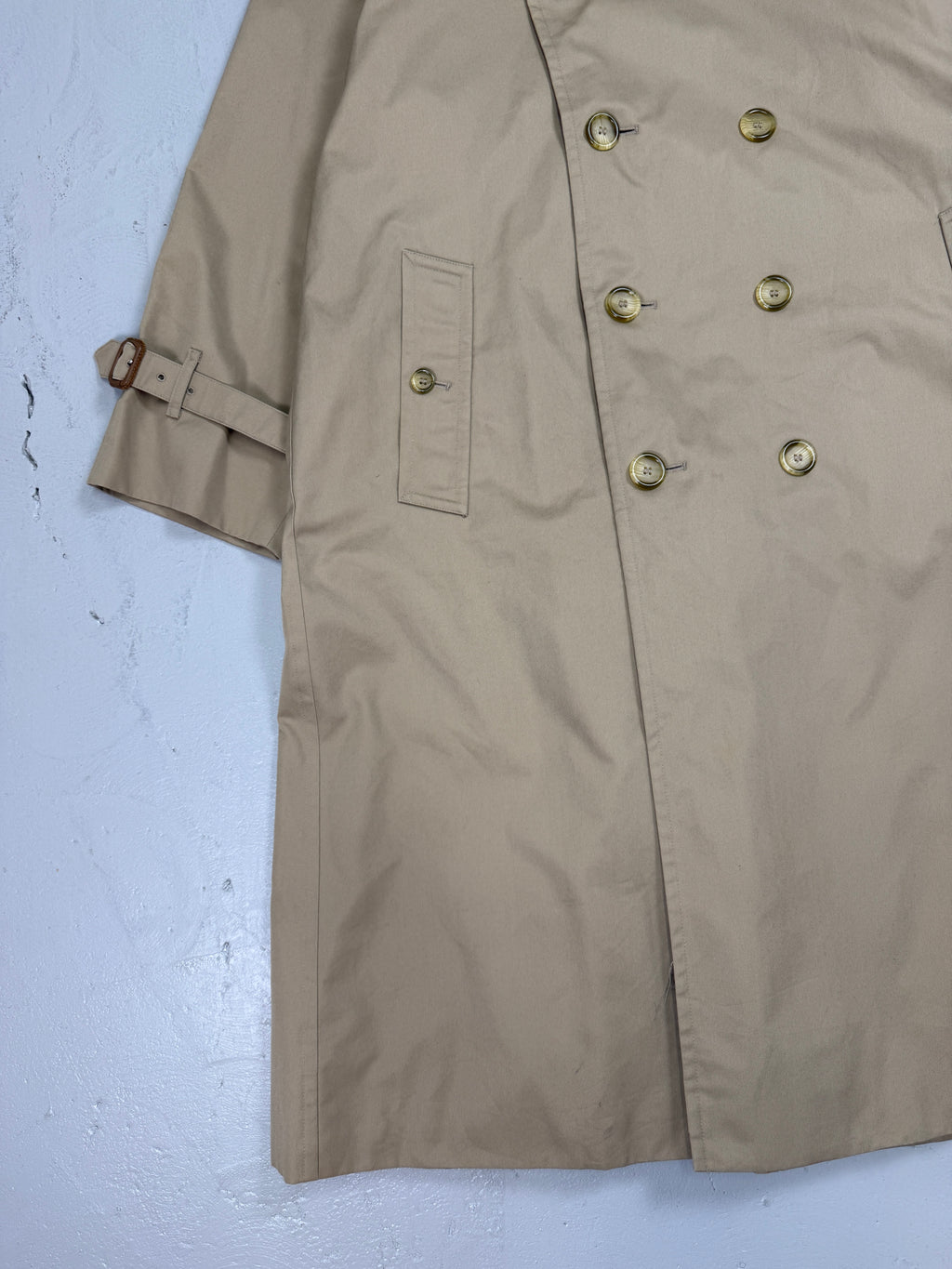 Vintage Men's Burberry Trench Coat Beige