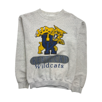 Vintage 90s Kentucky Wildcats Sweatshirt Light Grey