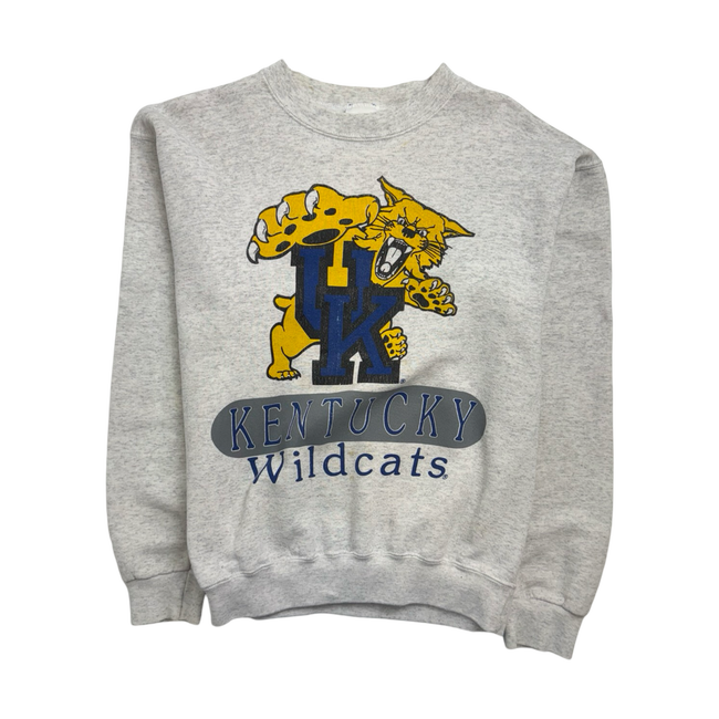 Vintage 90s Kentucky Wildcats Sweatshirt Light Grey