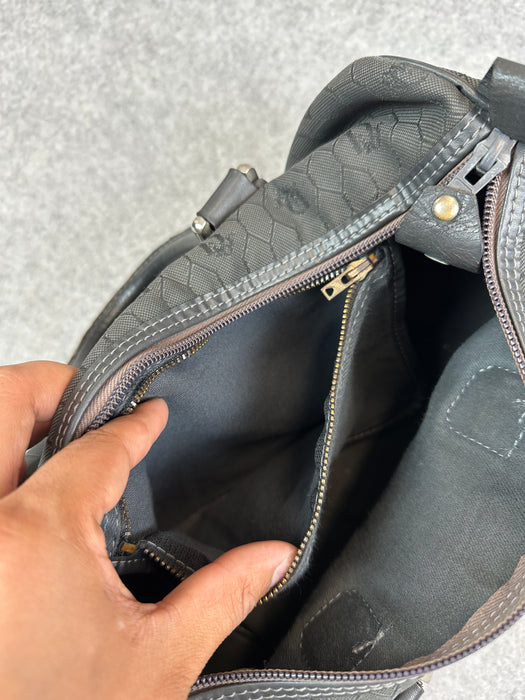 Christian Dior Canvas Vintage Honeycomb Jacquard Bag Gray | Vitnage Clothing Store Canada