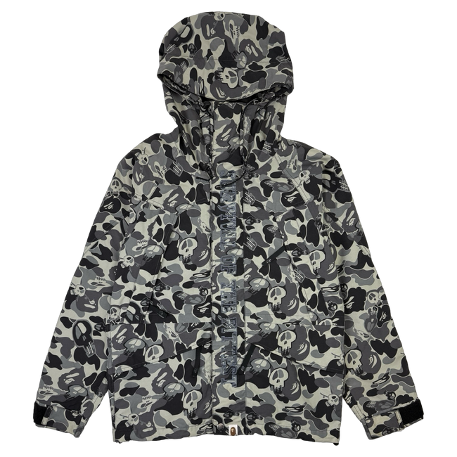 Stussy x BAPE Skull Camo Snowboard Jacket Grey (USED)
