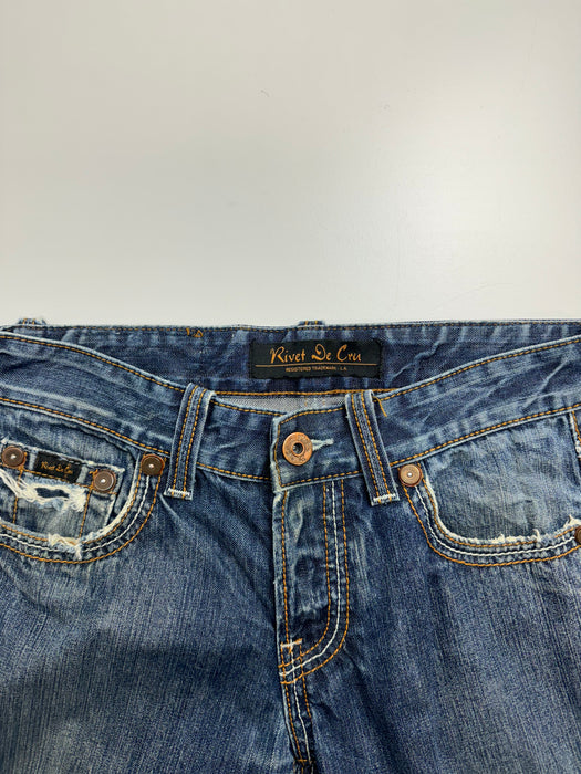 Vintage Y2k Rivet De Cru Denim Pants | Vitnage Clothing Store Canada