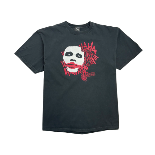 (L) Vintage '06 Dark Knight Joker Tee Black | Vintage Clothing Store Canada