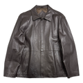 Vintage Balenciaga Paris BB Leather Jacket Brown