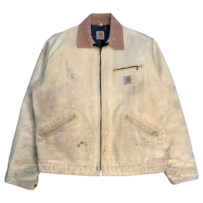 Vintage 1990’s Carhartt Detroit Work Jacket Khaki | Vitnage Clothing Store Canada