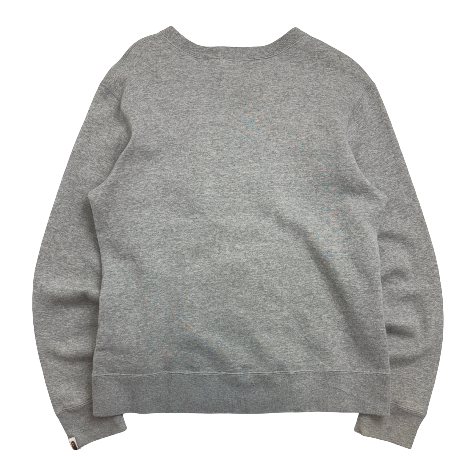 BAPE Sta Embroidered College Logo Crewneck Grey (USED)