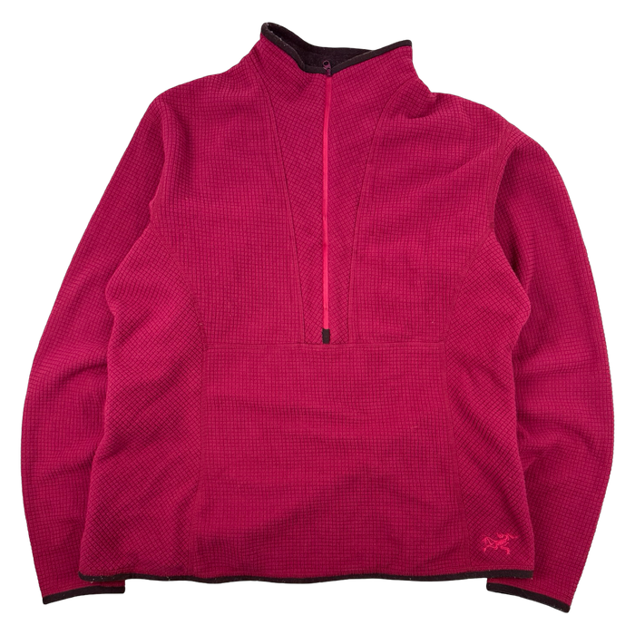 Women’s Vintage Arc'teryx Delta AR 1/2 Zip Fleece Pullover Magenta | Vitnage Clothing Store Canada