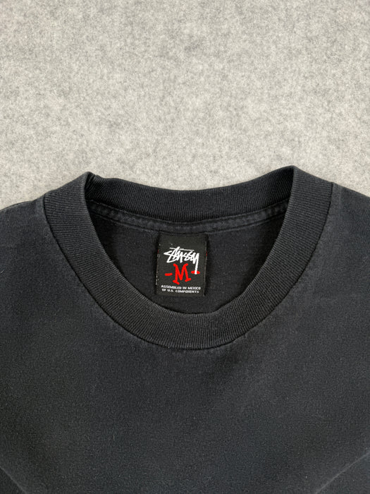 Vintage 2000’s Stussy Graphic Tee Black | Vitnage Clothing Store Canada