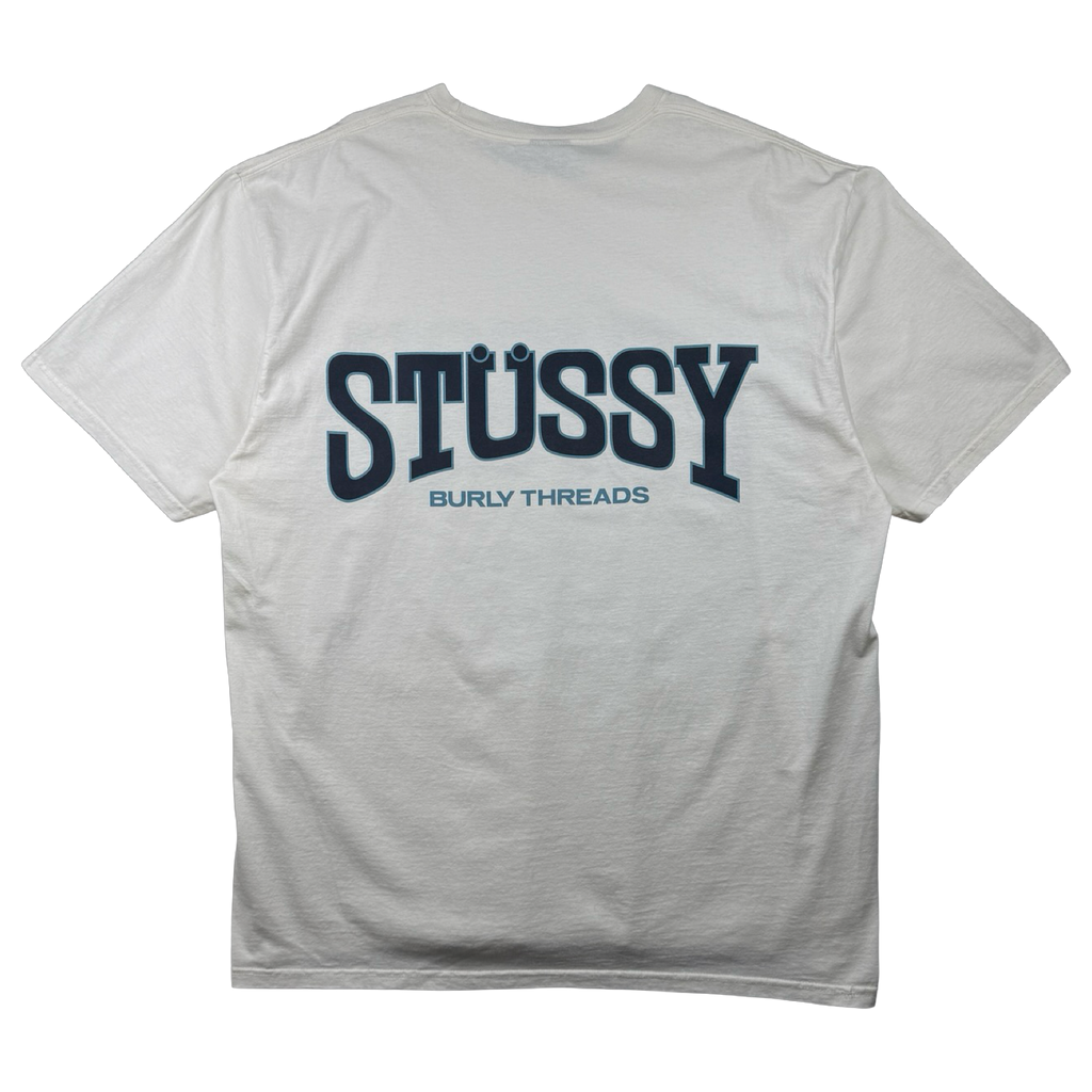 Stussy Burly Threads Pigment Dyed Tee Natural (USED)