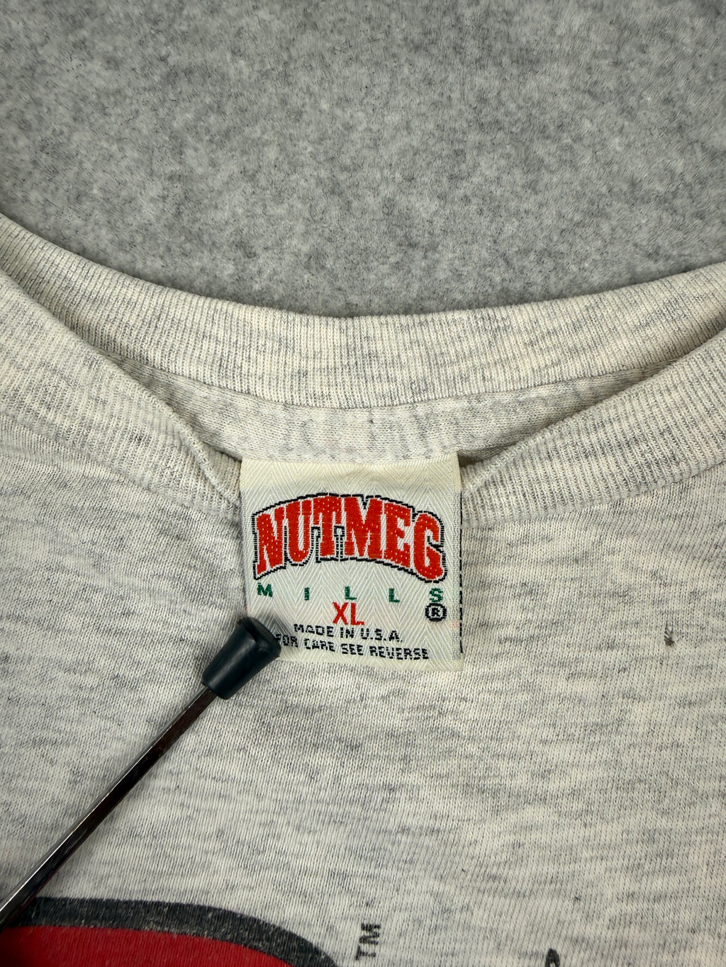Vintage Chicago Bulls Benny the Bull Mascot Tee Grey