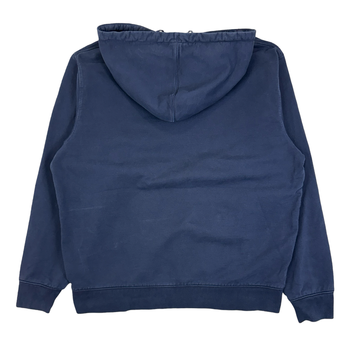 Supreme LACOSTE Logo Panel Hoodie Navy (USED) | Vitnage Clothing Store Canada