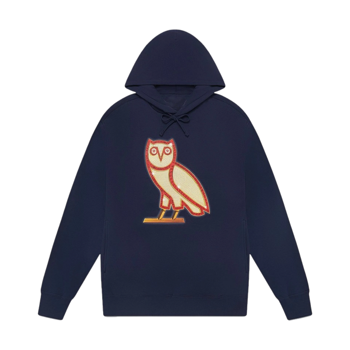 OVO Owl Diamond OG Hoodie Navy | Vitnage Clothing Store Canada