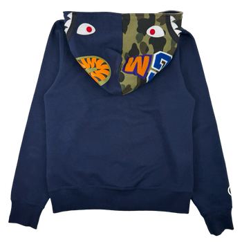 BAPE Shark Full Zip Hoodie Navy