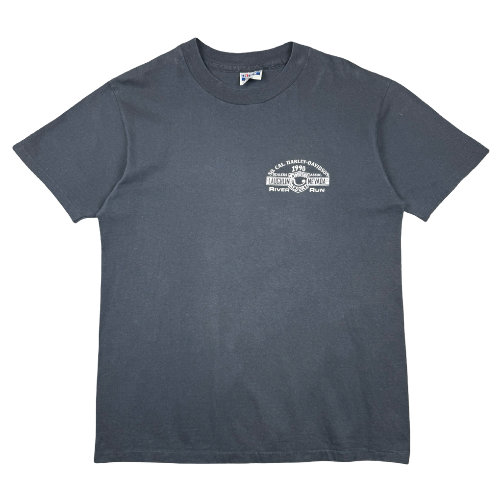 Vintage Harley Davidson 8th Annual River Run Tee Black