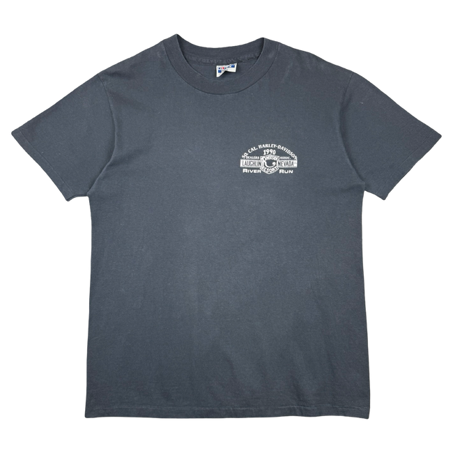Vintage Harley Davidson 8th Annual River Run Tee Black
