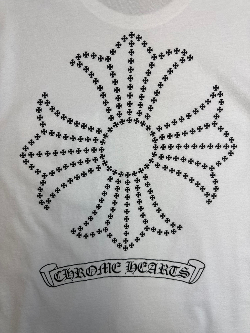 Chrome Hearts Jumbo Cross Scroll Pocket Tee White