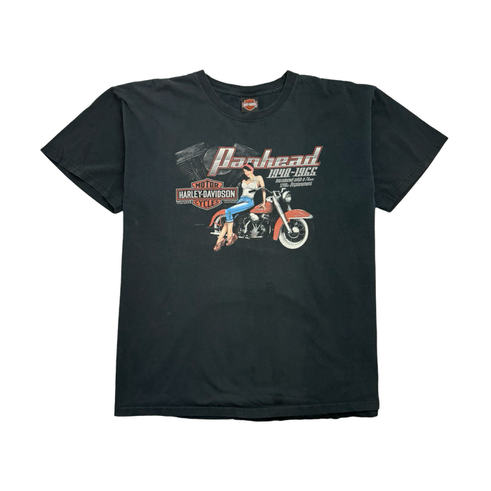 Vintage '12 Harley Davidson Of Edmonton Tee Black | Vitnage Clothing Store Canada