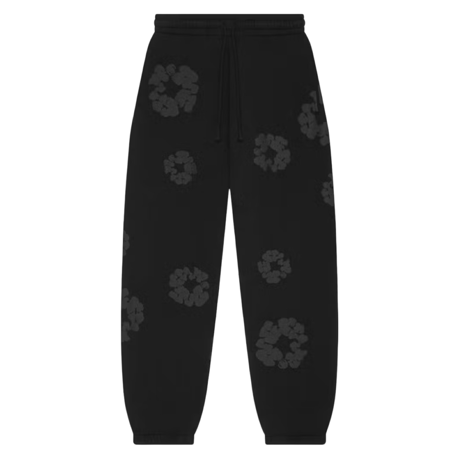 Denim Tears Cotton Wreath Sweatpants Black Monochrome