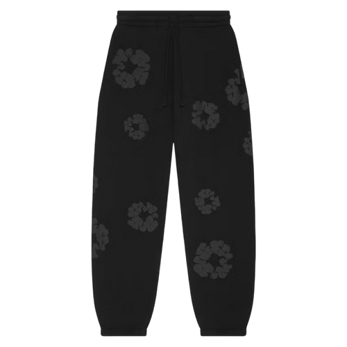 Denim Tears Cotton Wreath Sweatpants Black Monochrome | Vintage Clothing Store Canada