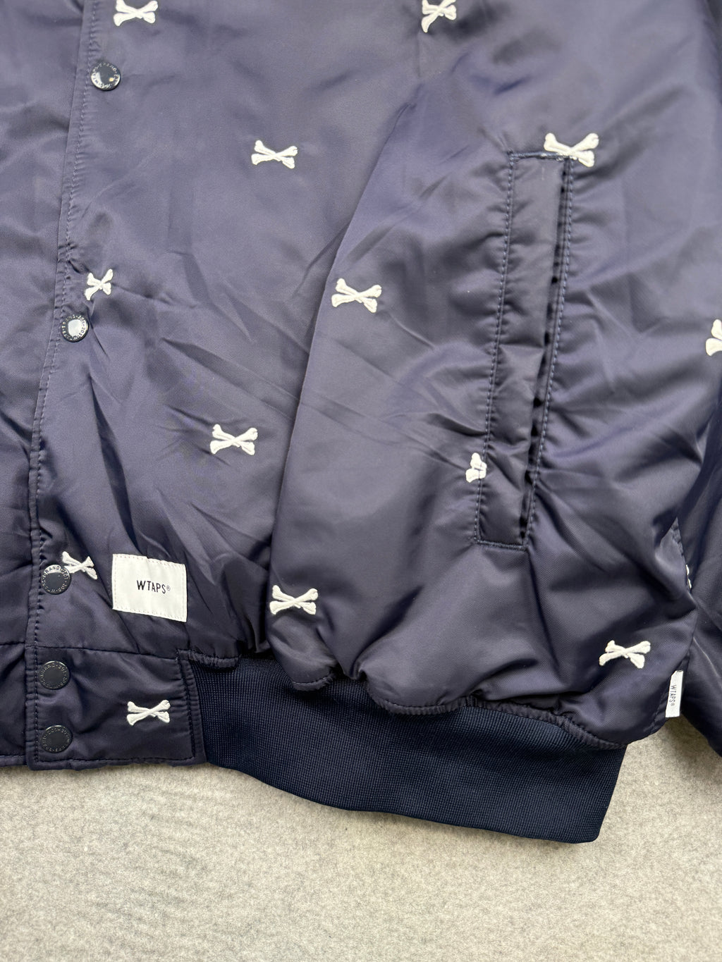 WTAPS Crossbones Team Jacket Navy (USED)