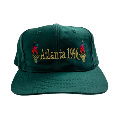 Vintage Atlanta 1996 Snapback Hat Green | Vintage Clothing Store Canada