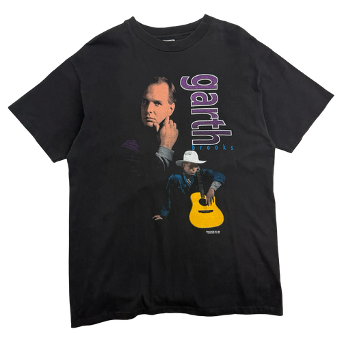 Vintage 90's Garth Brooks Tee Black | Vintage Clothing Store Canada