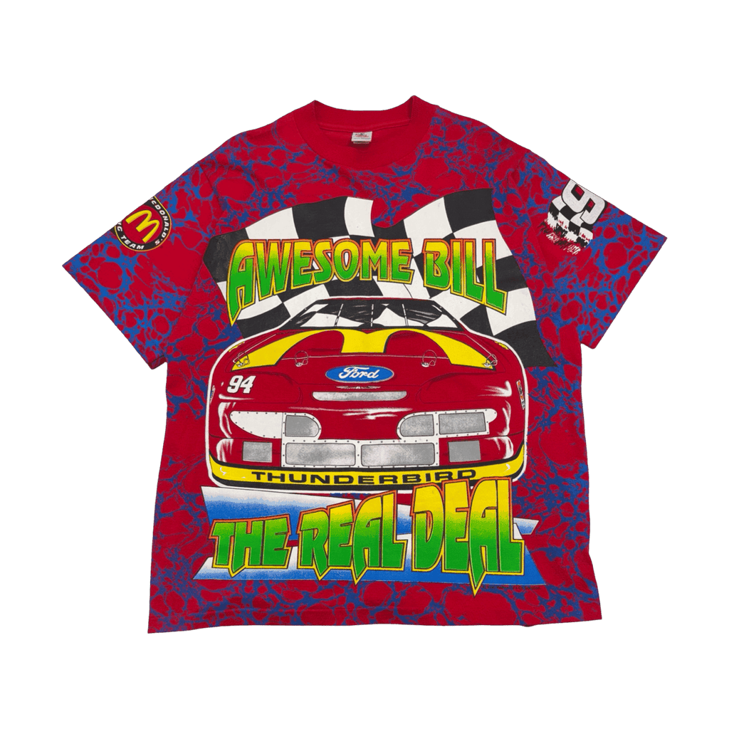 1995 McDonald's Racing Bill Elliott Nascar Tee Red