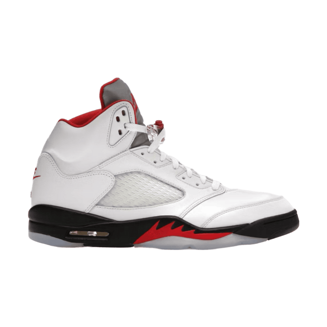 Air Jordan 5 Retro Fire Red Silver Tongue 2020 (USED)