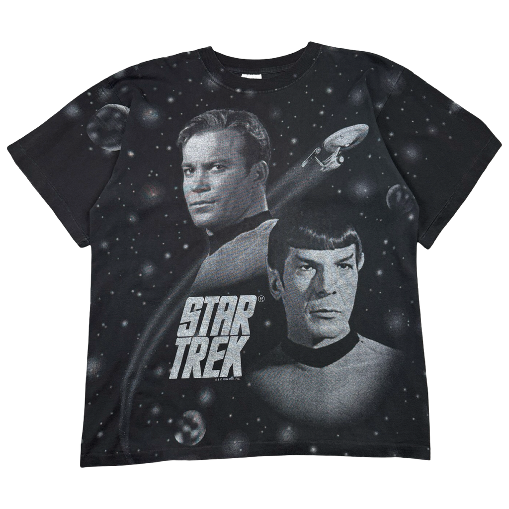Vintage Star Trek AOP Tee Black