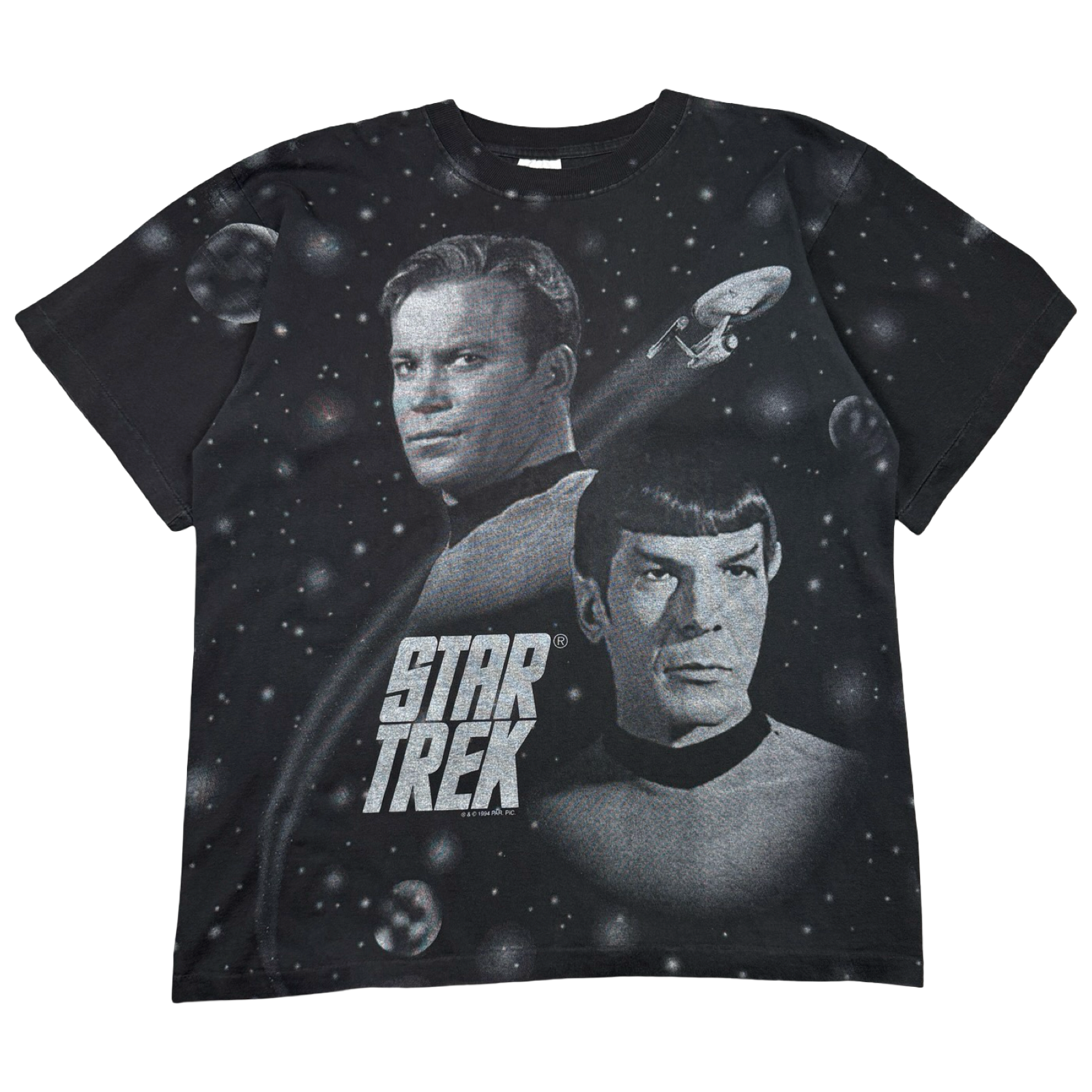 Vintage Star Trek AOP Tee Black
