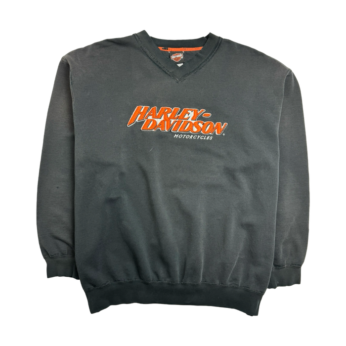 (XXL) Vintage Harley Davidson Motorcycles Sweatshirt Black | Vitnage Clothing Store Canada