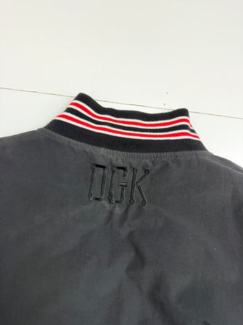 2000s DGK Go Getters Varsity Jacket Black
