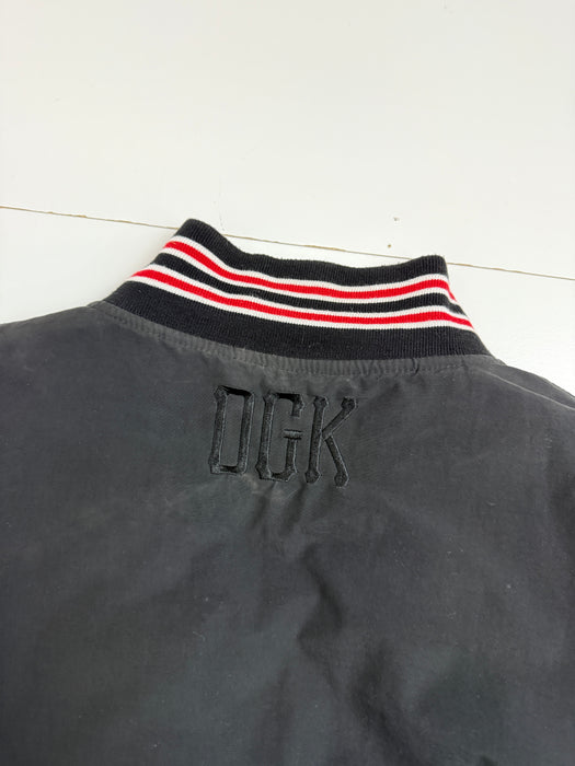 2000s DGK Go Getters Varsity Jacket Black | Vitnage Clothing Store Canada
