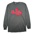 Vintage Stussy Rock On L/S Tee Black