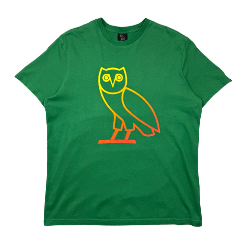 OVO Big Owl Tee Green (USED) | Vintage Clothing Store Canada