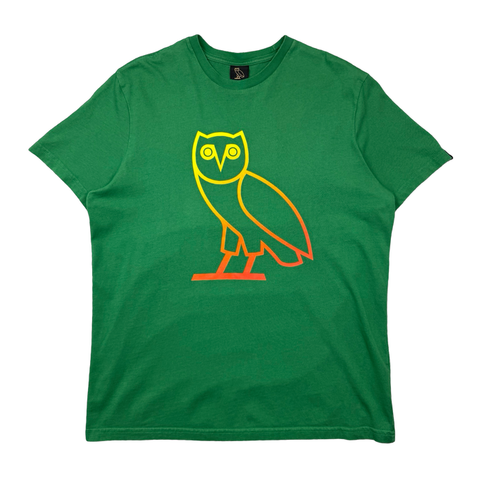 OVO Big Owl Tee Green (USED) | Vitnage Clothing Store Canada