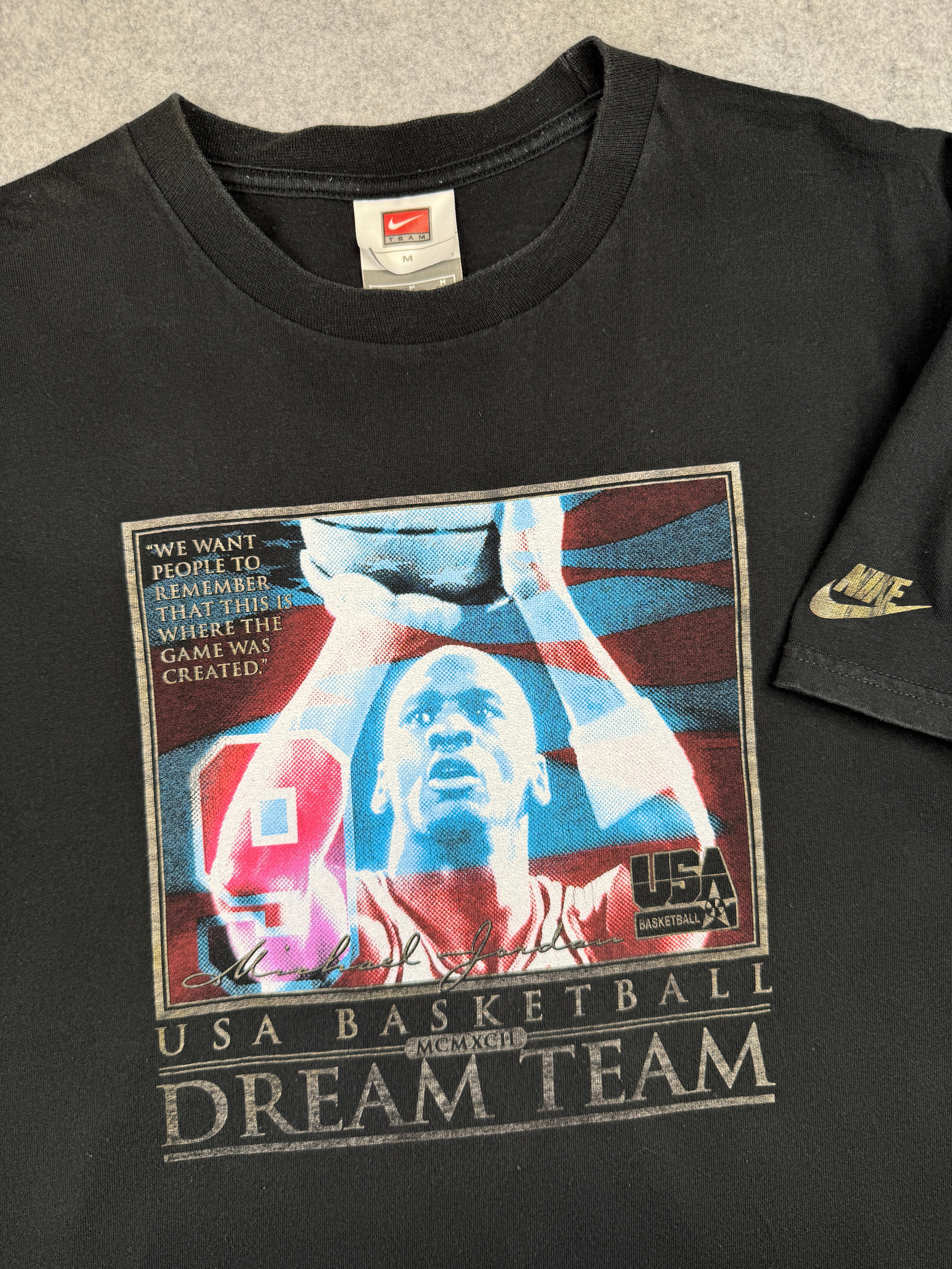 Vintage USA Basketball Dream Team Michael Jordan Tee Black