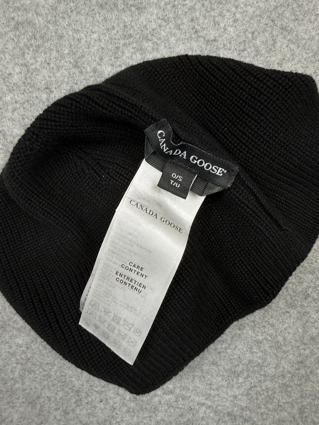 Canada Goose Arctic Garment Dyed Beanie Black (USED)