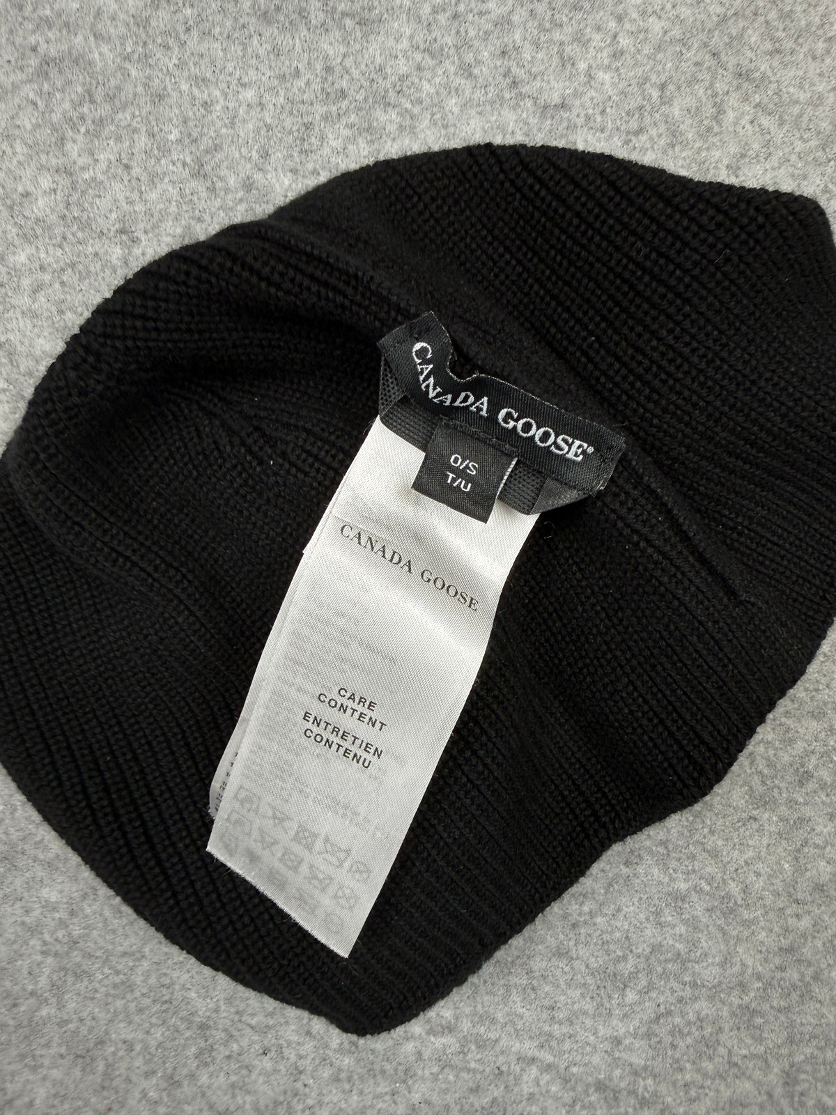 Canada Goose Arctic Garment Dyed Beanie Black (USED)
