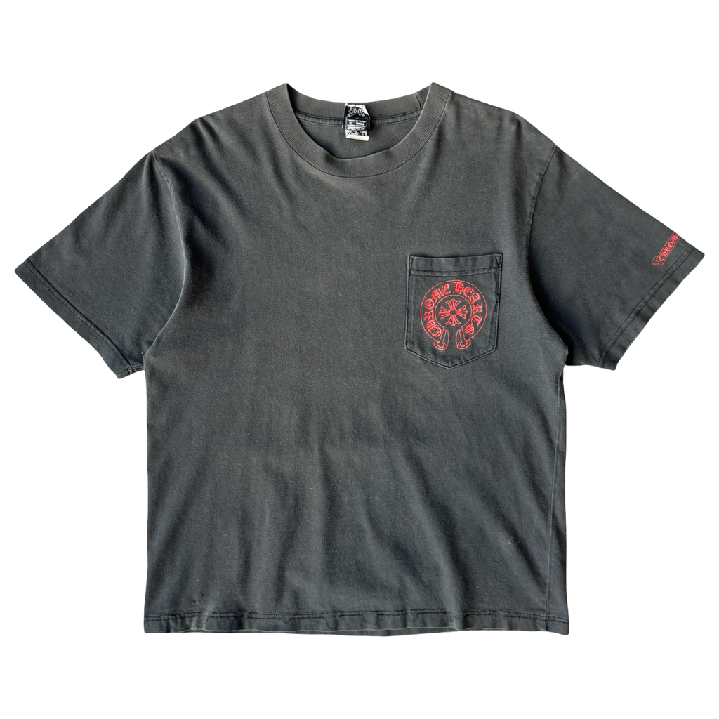Vintage Faded Chrome Hearts Snowflake Horse shoe T-shirt Cropped