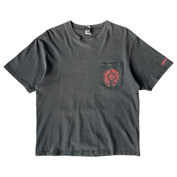 Vintage Faded Chrome Hearts Snowflake Horse shoe T-shirt Cropped